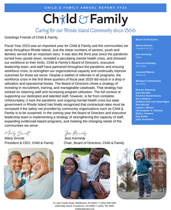 Child & Family’s FY23 Annual Report